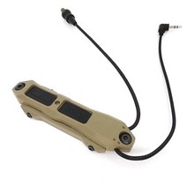 SOTAC-GEAR 전술 손전등 듀얼 제어 쥐 꼬리 압력 스위치 마운트 사냥 무기 라이트, [02] 브라운