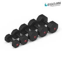 이고진 블랙팔각 덤벨 아령 6kg 2개 아령세트 웨이트 운동, 단일속성