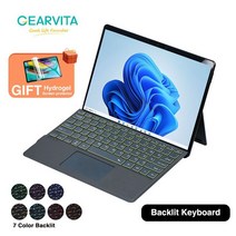 무선키보드 레트로키보드Microsoft Surface Pro 3 4 5 6 7 8 9 Pro X Go 1 2 3 용 무선 키보드 백라이트, 한개옵션2, 11 RGB PRO89X, 07 English with Russian