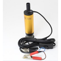 워터 펌프 저소음 dc 12v24v 물 기름 디젤 연료 전송 잠수정 자동차 캠핑 낚시 잠수정 스위치 스테인레스 스틸, 금 38mm 12v