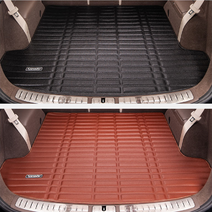 카마루 가죽 트렁크매트 제네시스 GV80 5인승 / 6인승 / 7인승 트렁크 가죽매트, GV80-6인승, 가죽 트렁크매트-블랙