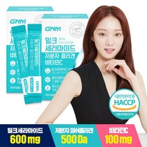 GNM자연의품격 밀크세라마이드 저분자 콜라겐 비타민C 2.7g / 먹는엘라스틴 히알루론산 함유, 56포