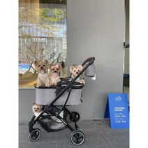 폼내서 대형견유모차 반려동물 웨건 중형견 고양이 접이식 반려견, E