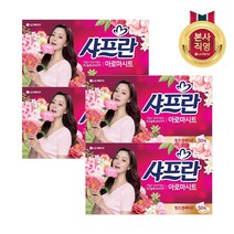 샤프란 아로마시트 섬유유연제 핑크 센세이션, 4개, 50매