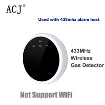 가스 탐지기 누출 경보기 산소 이산화탄소 측정기 복합 새로운 와이파이 LPG 가스 누출 천연 가연성 감지, 01 433MHz Not WiFi
