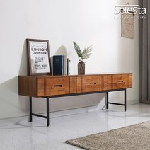 셀레스타 빈센트 높은 거실장 3서랍 TV다이 1800, 멀바우_AAQ64