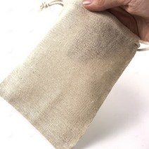 린넨 주머니 광목 파우치 면 무지 에코백 10 X 12cm