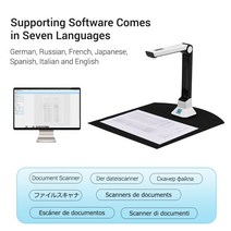 북스캐너 북스캔 비파괴 북 스캐너 양면 고속 책 고화질 문서 스캐너 책 a4 a3 10 메가 픽셀 휴대용 카메, 한개옵션0