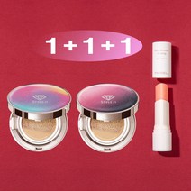트윙클라 1+1+1 [쿠션15g+쿠션15g+멀티밤10g] [복합 피부 추천] 스타일71 풀 커버 럭셔리 자외선차단 주름개선 미백 앰플 멀티밤 주얼리 쿠션 21호 23호, 1개, 코튼캔디오로라23호+베리오로라23호(복합)+멀티밤