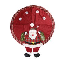 북유럽 크리스마스 트리 스커트 원형 다리 가리개 덮개 러그 모음, 산타 트리 스커트 120cm
