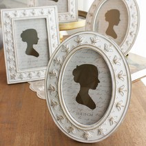 라움아트 오키드 타원 엔틱액자 4*6 빈티지 인테리어, 단품