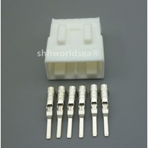 링브로워 유선송풍기 산업용 블로어 엔진 BLOWER 공업용환풍기 Shhworldsea 6 핀 1.8mm 174930-1 174923-1 전기 바이크 오토바이 배선 Scoket 여성, [03] 1set male