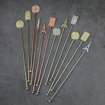 칵테일 실버 골드 머들러 모음 티스푼, 선택3-골드머들러(에펠탑)