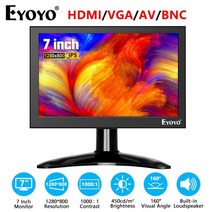 휴대용 모니터 노트북 듀얼 터치 포터블 Eyoyo-7 인치 소형 HD LCD 모니터 휴대용 1280x800 16:10 IPS 화면, 02 8 Inch Monitor_02 AU 플러그