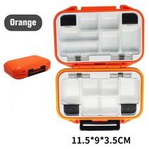 낚시 태클박스 가방 2023 대용량 기어 방수 도구 서브 후크 보관함, 1.S Orange