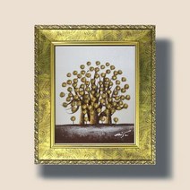 돈들어오는그림 돈나무 황금나무 부자되는 그림 액자 3호