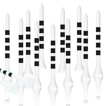 지칸디 대나무 눈금표시 골프티 우드티 나무티 티꽂이 100p, 롱롱티83mm, 화이트