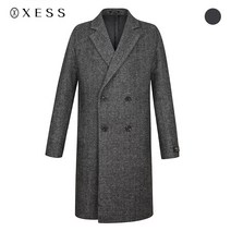 제스 울혼방 헤링본 더블 버튼 코트 X1JHC7206