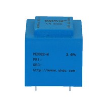 헤르츠 변환기 주파수 60hz 50hz to YHDC PE3022-M 전원 3.4VA 220V/9V Expory 사임 캡슐화 된 안전 PCB 용접 절연 변압기, 한개옵션0