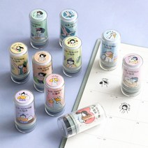아이코닉 다이어리 스탬프 (다꾸 꾸미기 칭찬 캐릭터 만년 자동 도장), 07 몰라 안 해, 1개