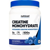 뉴트리코스트 크레아틴 500g 블루라즈베리 Creatine Monohydrate Blue Raspberry