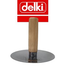델키 나무손잡이 호떡누르게 125mm 대형 호떡/호떡누르게/호떡누르개/주방용품/업소용, 1개
