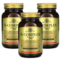 솔가 비타민 비 컴플렉스 50 100정 3팩 Solgar B-Complex 50, 1개, 기본