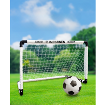 풋살 골대 접이식 미니 축구 골대 휴대용 어린이 소형, (중형 화이트)