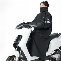 오토바이 방한 패딩 겨울 배달 장갑 토시 세트 라이더, 블랙 L