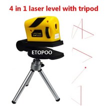 레이저수평계 4d레이저레벨기 측량 레벨기 레이저 수평 오토 전자식 삼각대 레이져 수평자 측량기 자동 거치대 수광기 다기능 줄자 수평계 레벨 광파기 자 수평기 360도 적외선 4, 삼각대와 함께
