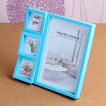 SOCEAN 4단 사진 스탠드 갤러리 액자 5X7 포토 액자 멀티 프레임 4구 그림틀 사진틀 가족 신혼 사진 포토 프레임 거실 사진 갤러리 데코 인테리어 데스크 소품 스탠딩 전시 사진첩