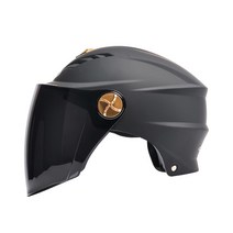 폴라도레 오토바이 방풍 쉴드 배달 안전모 헬멧 반모 하이바 Z, 11-A블랙 자외선차단(QQ-0060)