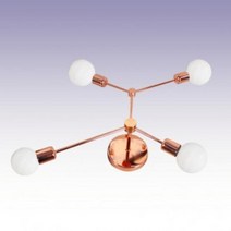 인테리어조명 제토4등 로즈골드색상(E26) 램프별도, 본체(램프X)