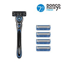 도루코 페이스7 II Fresh 기획세트 (면도기+면도날4), 2세트, 면도기대1+면도날4