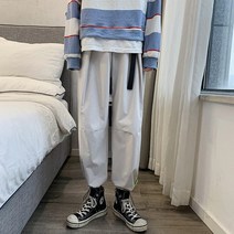조거 카고 팬츠 계 여자 트렌드 와이드 루즈핏 BF 스트레이트핏 일자 슬림핏 트레이닝바지 2697713934