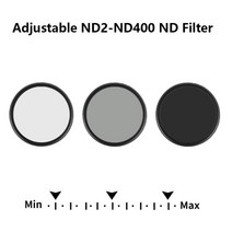 ND 렌즈 필터 ND2 ~ ND400 40.5-86mm 소니 캐논 니콘 DSLR 호환, 77mm, 77mm