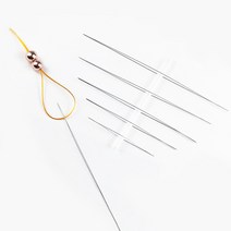 나사산공구 드릴비트 나사선 나사산가공 실란트 Jhnby 5pcs 큰 눈 곡선 오픈 스테인레스 스틸 구슬 구슬 진주 스레딩 문자열 코드 쥬얼리 도구 핀 만들기, 127mm5인치