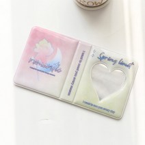 스크랩북 포토북만들기 앨범 사진첩 3인치 40 포켓 사진 앨범 Kpop 바인더 저장 책 카드 홀더 스타 포토, 18 pink