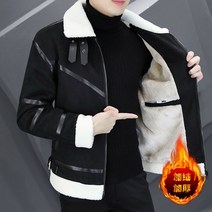 할리데이비슨 2022 겨울 모피 가죽 자켓 남성 오토바이 바이커 플러스 벨벳 캐주얼 비즈니스 코트 스트리트웨어 소셜 의류, [04] XXL 70-77KG, [02] Black