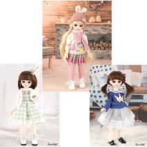 Maroo 도리스돌 로로팔레트 구체 관절 인형 30cm 제니 데이지 아이비 3Type