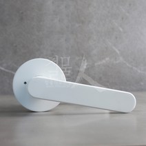 철물인 핀버튼형 방문손잡이 BPL-5001 WT, 1개