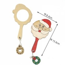 기타 MDF DIY 손거울 [산타] 100개 [낱개수량확인]
