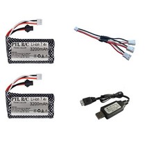 WPL MN99S D90 U12A S033g Q1 H101 7.4V 3200 배터리에 대 한 7.4V 18650 mAh Lipo 배터리 Rc 보트에 대 한 SM 자동차 탱크 Dro, [9] 수박 빨강