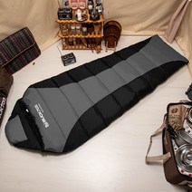 BUCK703 사계절 구스다운 침낭 (2XL) 2100g, 오렌지