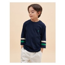 빈폴키즈 면 7부 티셔츠 네이비