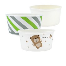 프리몰 520cc 종이그릇 100개 밥그릇 국그릇 일회용종이용기 라면용기, 1box, 100개입