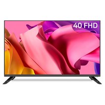 삼성패널 중소기업 40인치 FHD TV 101cm LED TV 스탠드형 벽걸이 가능 자가 설치 방문 설치, 스탠드형 택배배송