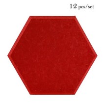 Nikooo 음향 단열재 12 PCS 방음 벽 패널 홈 스튜디오 소음 데코 도어/침실 사운드 흡수 액세서리, CHINA, 0.9cm Medium density + Small h, 16-Red