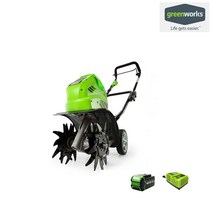 그린웍스 40V 충전식 경작기 베어툴 5Ah 1팩 2팩 충전 미니 소형 관리기 쟁기 밭가는 기계 텃밭 밭갈이, 선택02_40V 경작기 5Ah 1팩