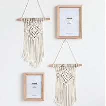 H 미니 마크라메/행잉데코 벽장식 모빌 썬캐처 파티션 벽트리 현관문이벤트, 미니마크라메